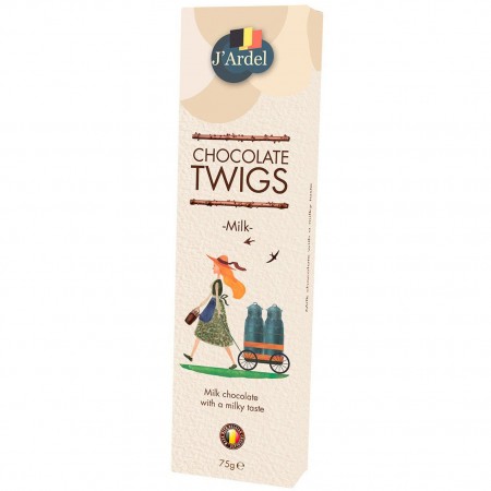 Хворост из молочного шоколада J’Ardel Milk Chocolate Twigs, 75г